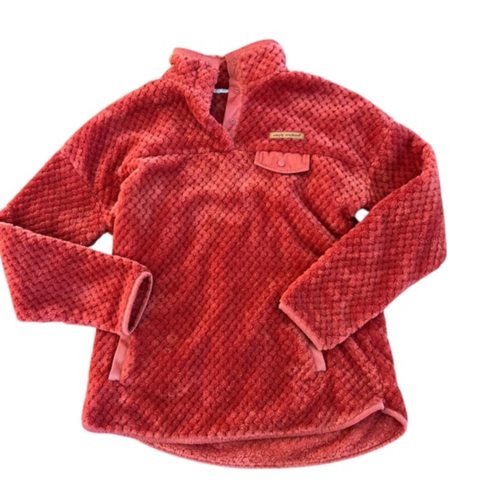 Simply Southern Sherpa Fleece Pullover in Spice